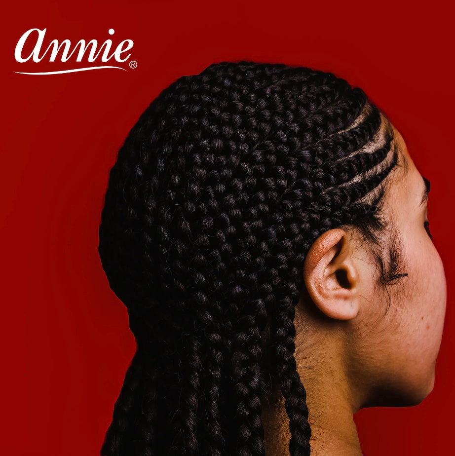 ANNIE RUBBER BANDS ASSORTED SIZES, 500 PIECE HAIR TIES, BLACK