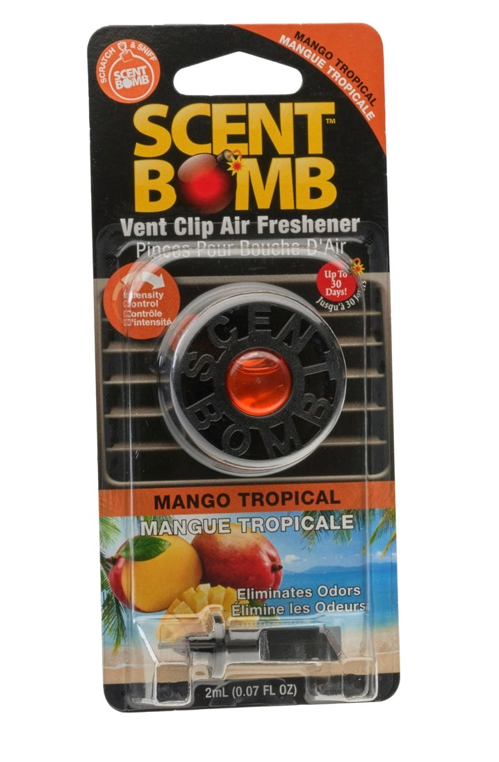 SCENT BOMB CAR FRESHENER WITH VENT CLIP