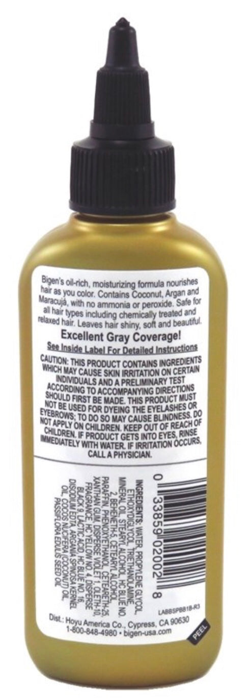 BIGEN SEMI-PERMANENT HAIR COLOR, [BB1| BLUE BLACK, ALL TYPE HAIR