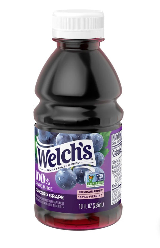 WELCH'S 100% GRAPE JUICE, 10 Fl Oz