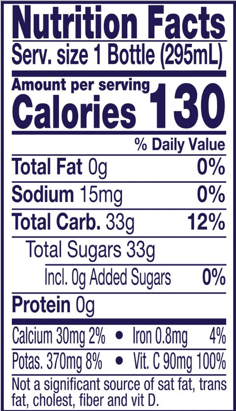WALCH'S 100% APPLE JUICE, 10 Fl Oz