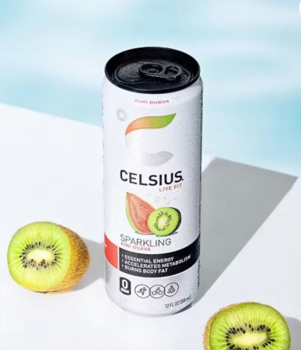 CELSIUS SPARKLING KIWI GUAVA ENERGY DRINK, 12 Fl Oz