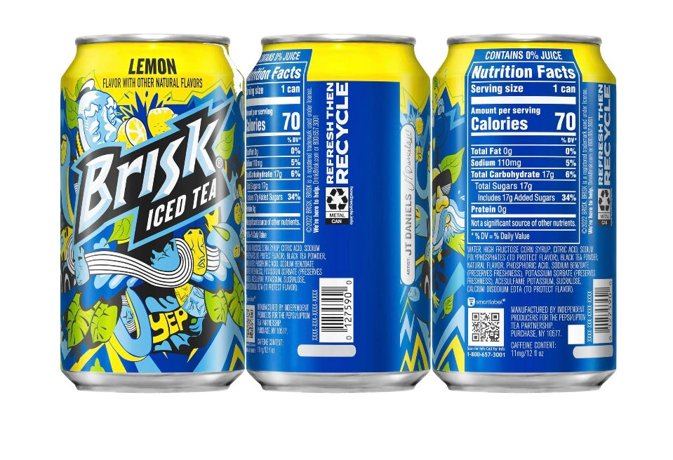 BRISK ICED TEA LEMON, 12 Fl Oz