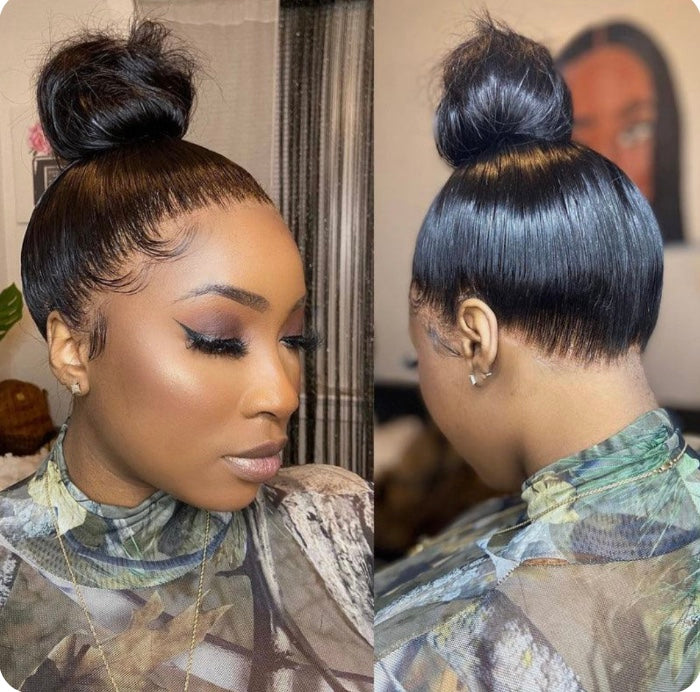 360 LACE WIG 100% VIRGIN HUMAN HAIR, STRAIGHT 32" (NATURAL BLACK)