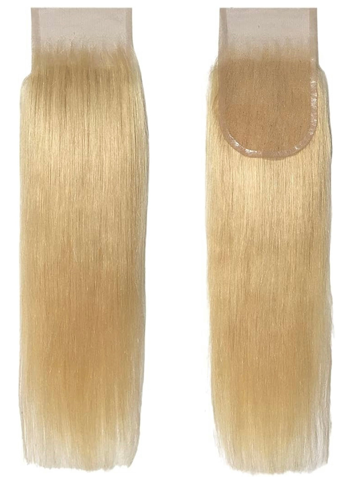 B&B EXPRESS GOLD 100% BRAZILIAN STRAIGHT VIRGIN HUMAN HAIR COLOR 613, 14" (4X4)