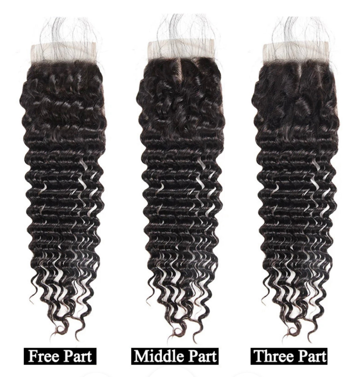 LACE CLOSURE + BUNDLE DEAL, BODY WAVE 16" 18" 20", 4"x 4" HD LACE CLOSURE, COLOR (NATURAL)