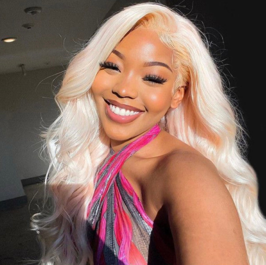 B&B EXPRESS GOLD 100% BRAZILIAN BODY WAVE VIRGIN HUMAN HAIR COLOR 613, 20" 18" 16"