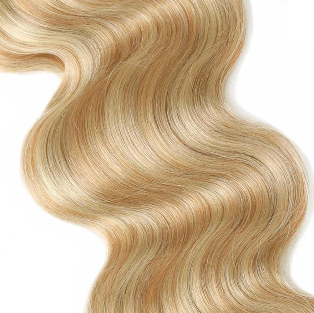 B&B EXPRESS GOLD 100% BRAZILIAN BODY WAVE VIRGIN HUMAN HAIR COLOR 613, 20" 18" 16"