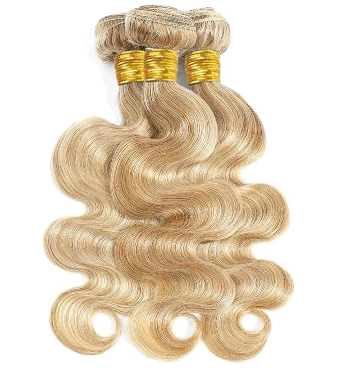 B&B EXPRESS GOLD 100% BRAZILIAN BODY WAVE VIRGIN HUMAN HAIR COLOR 613, 20" 18" 16"