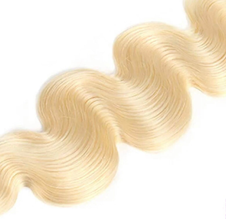 B&B EXPRESS GOLD 100% BRAZILIAN BODY WAVE VIRGIN HUMAN HAIR COLOR 613, 14"