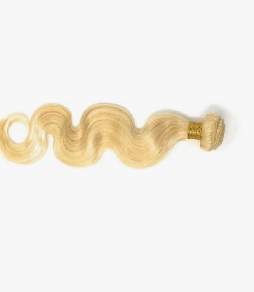 B&B EXPRESS GOLD 100% BRAZILIAN BODY WAVE VIRGIN HUMAN HAIR COLOR 613, 22"