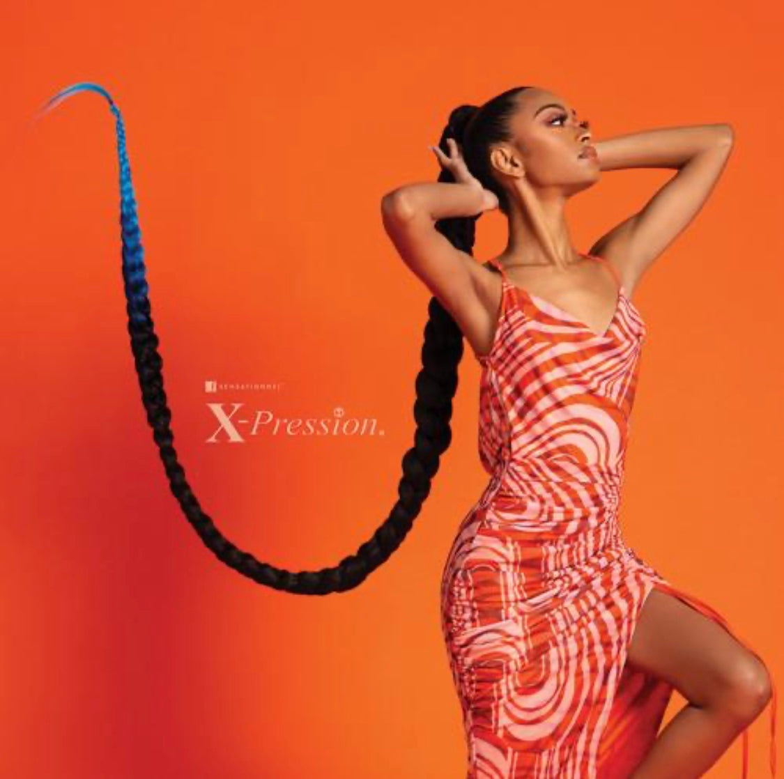 2x X-PRESSION PRE-STRETCHED BRAID 72″