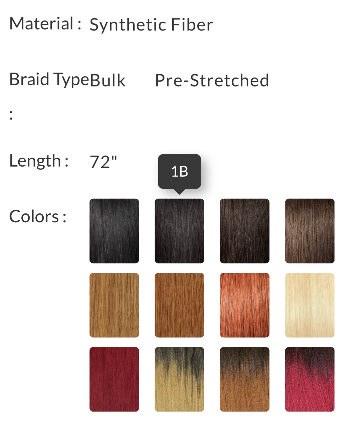 2x X-PRESSION PRE-STRETCHED BRAID 72″