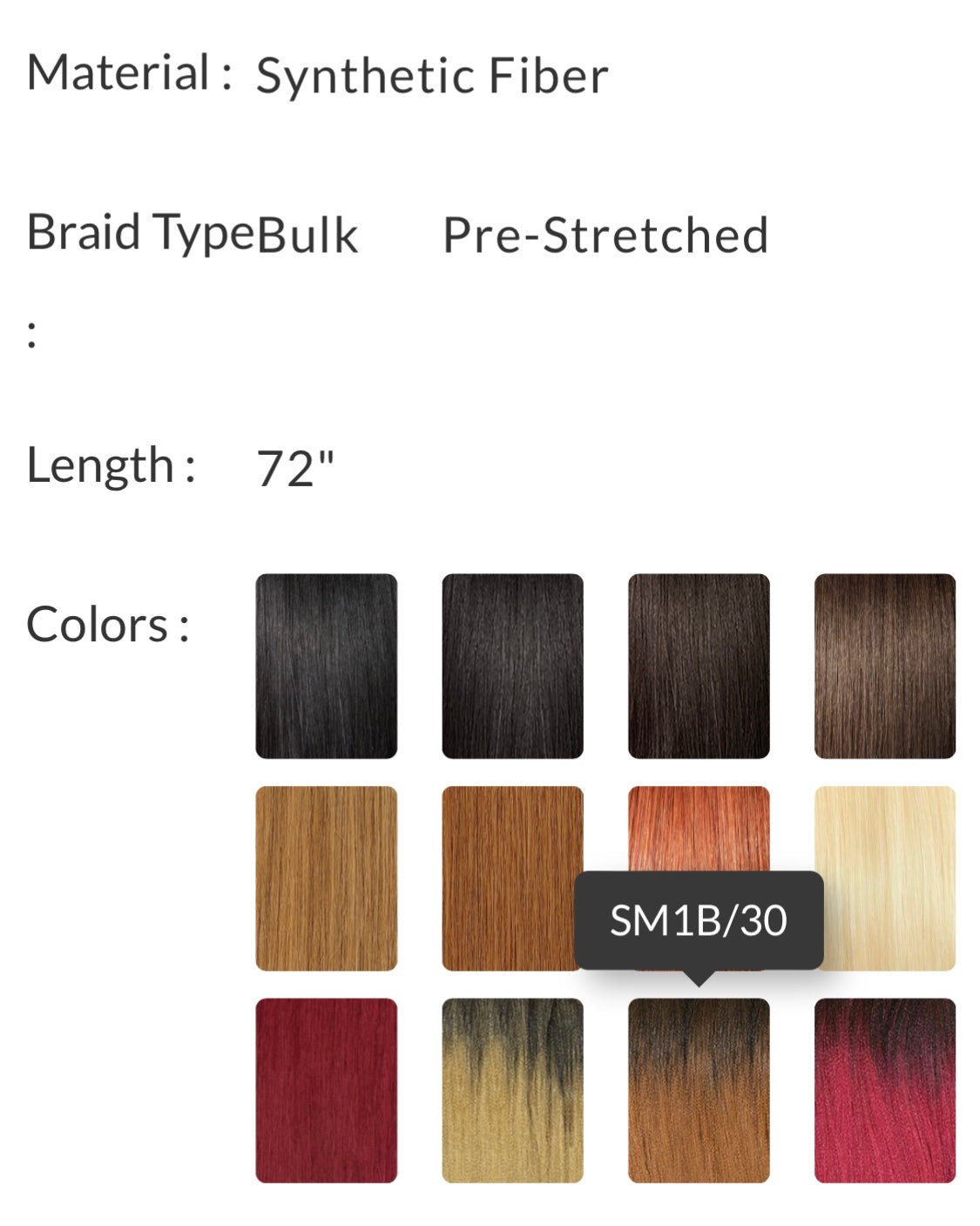 2x X-PRESSION PRE-STRETCHED BRAID 72″