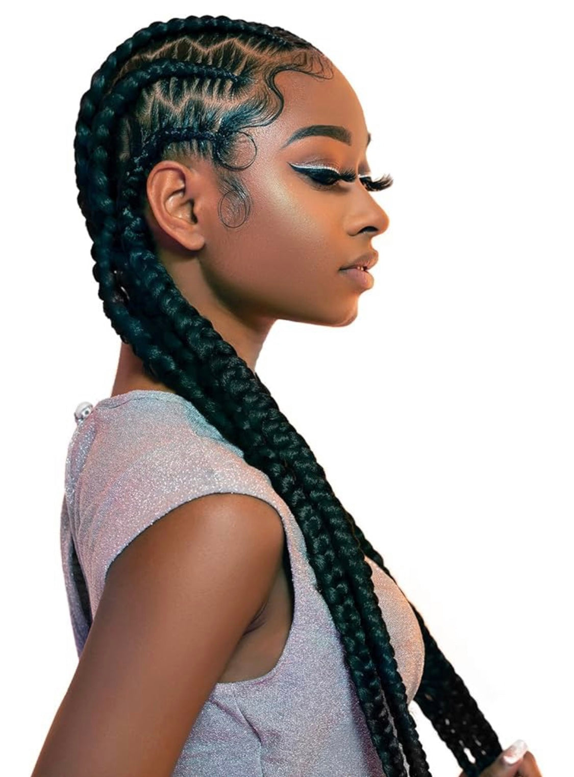 6x X-PRESSION PRE-STRETCHED BRAID 58″
