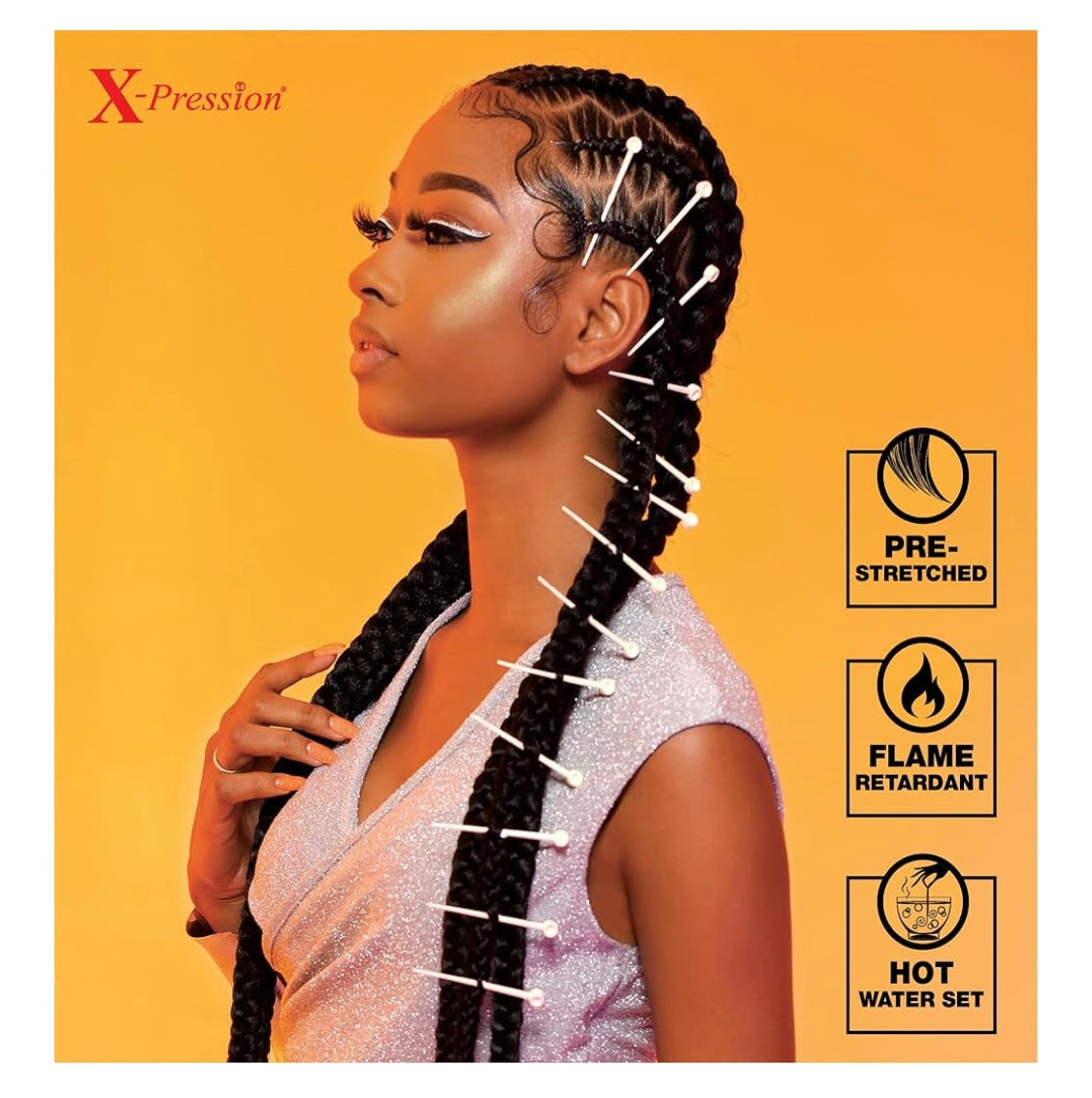 4x X-PRESSION PRE-STRETCHED BRAID 38"