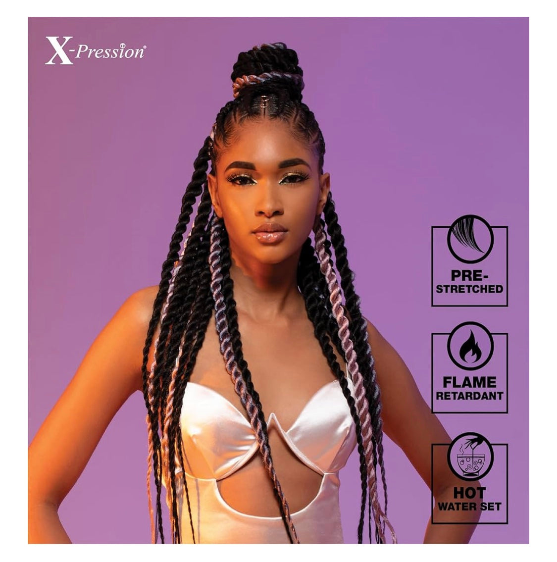 4x X-PRESSION PRE-STRETCHED BRAID 38"