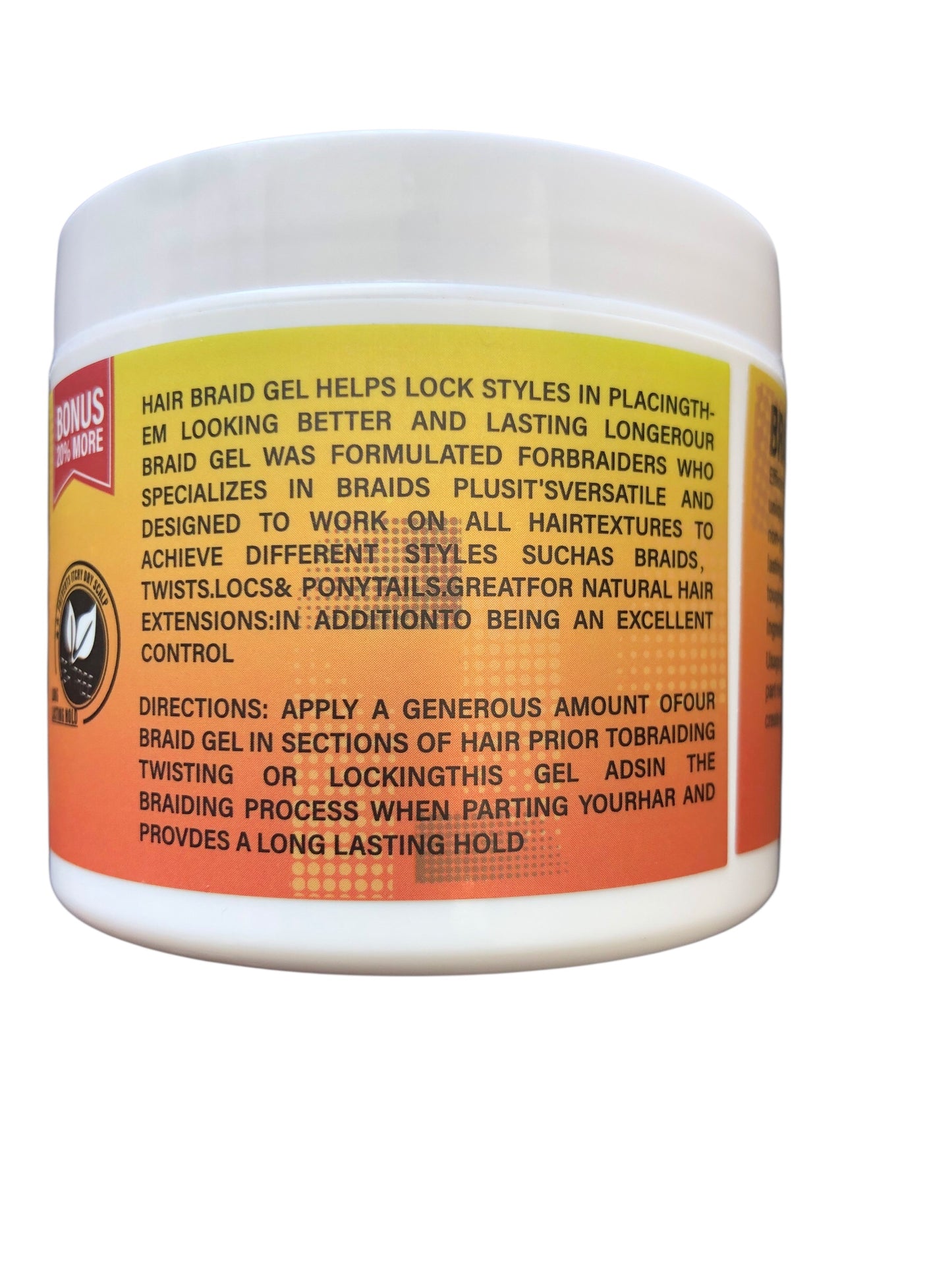 STYLE JIANG, LOCKS BRAID GEL EXTREME HOLD HIGH SHINE, 5 FL Oz