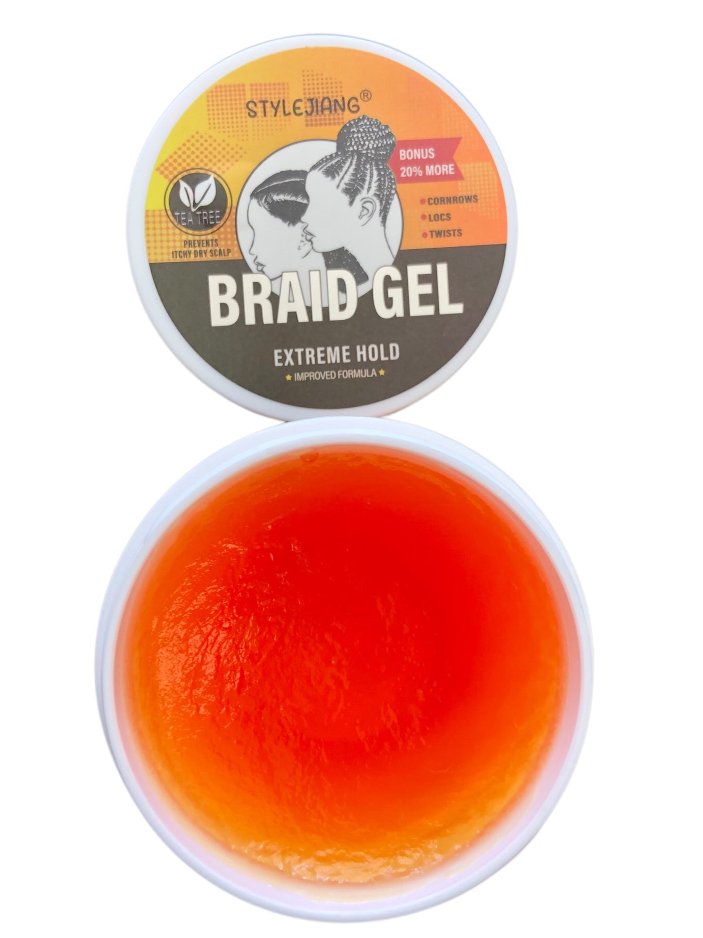 STYLE JIANG, LOCKS BRAID GEL EXTREME HOLD HIGH SHINE, 5 FL Oz