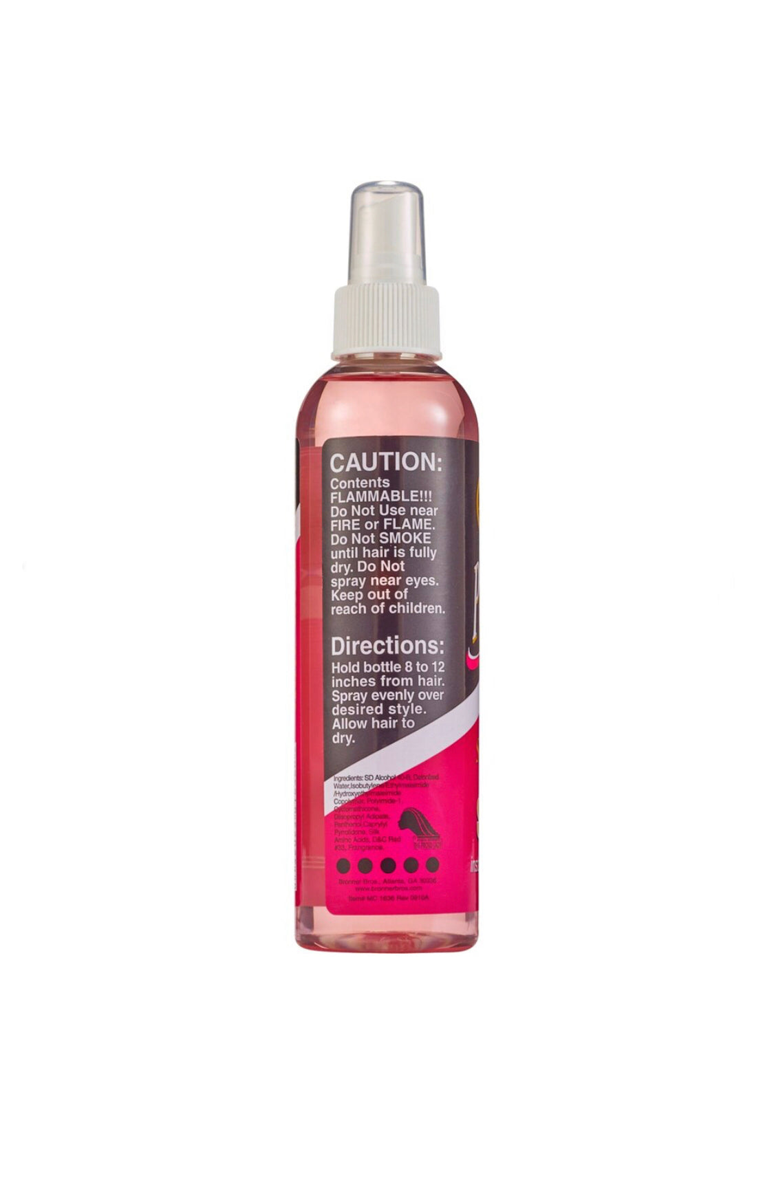 BRONNER BROS PUMP IT UP GOLD STYLING SPRITZ SUPER HOLD - 8 OZ