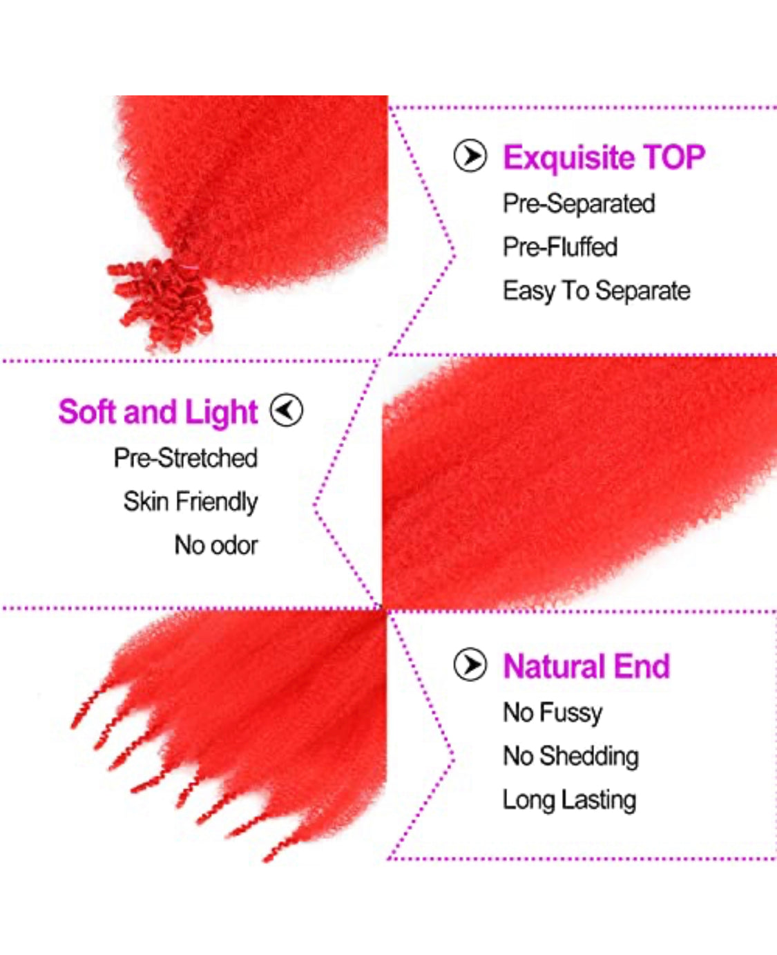 Outre X-Pression - Twisted Up - Springy Afro Twist 16-Inch 3X (BRIGHT RED)
