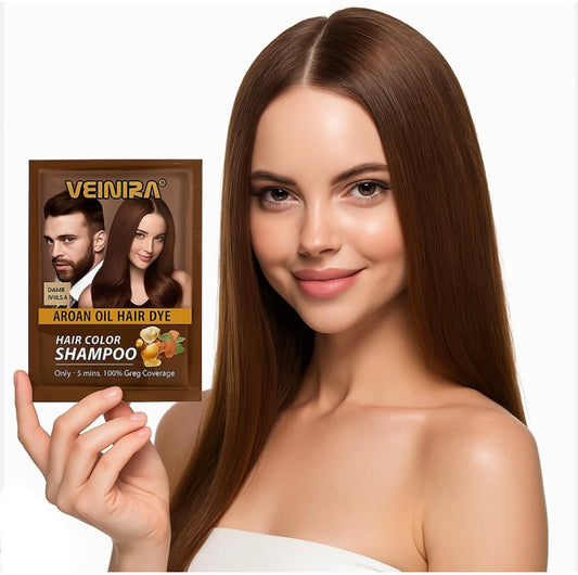VEINIRA DARK BROWN COLOR SHAMPOO SINGLE PACK OF 25ML