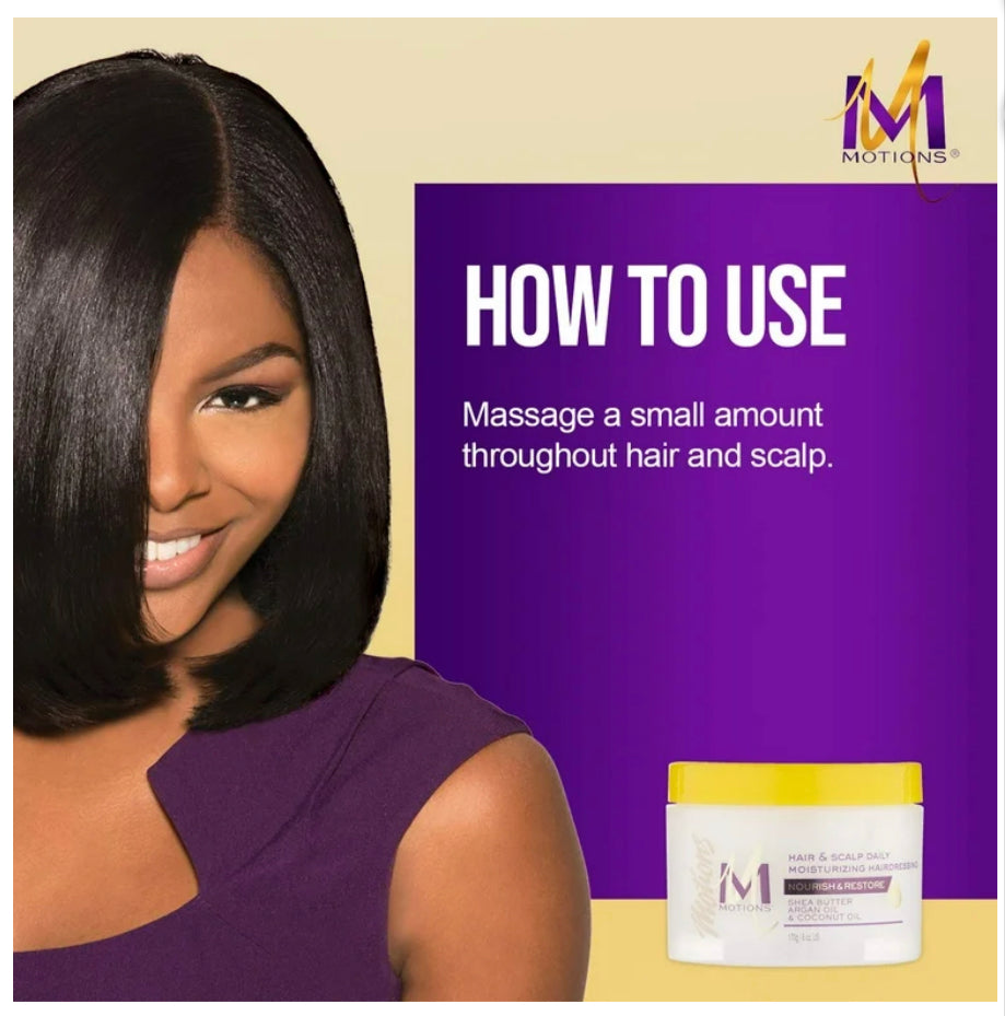 Motions Hair and Scalp Daily Moisturizing Hairdressing, 6 Oz