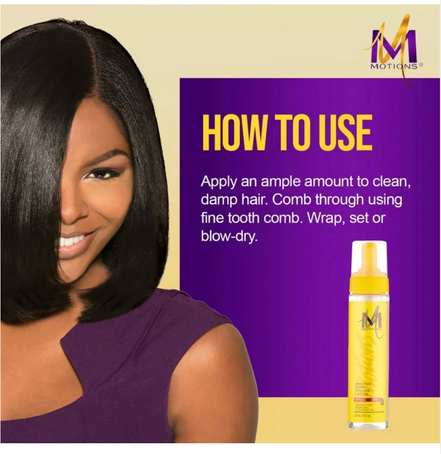 Motions Style & Create Versatile Foam Styling Lotion 8.5 fl. oz. Pump, Moisturizing, Unisex