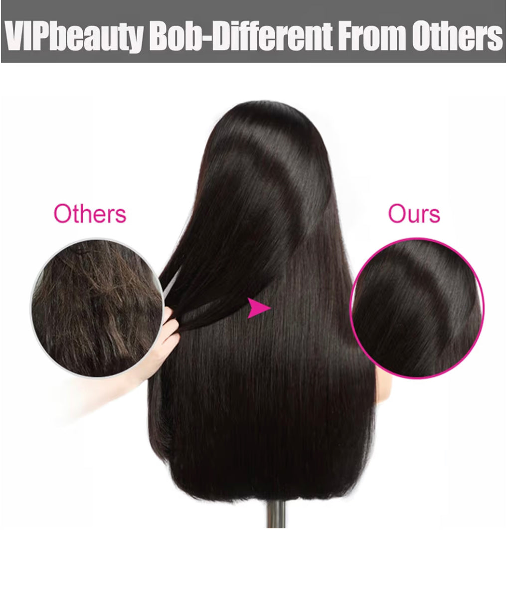 HD Lace 13x4 Frontal Wig With Baby Hair Straight 14” Natural BLK