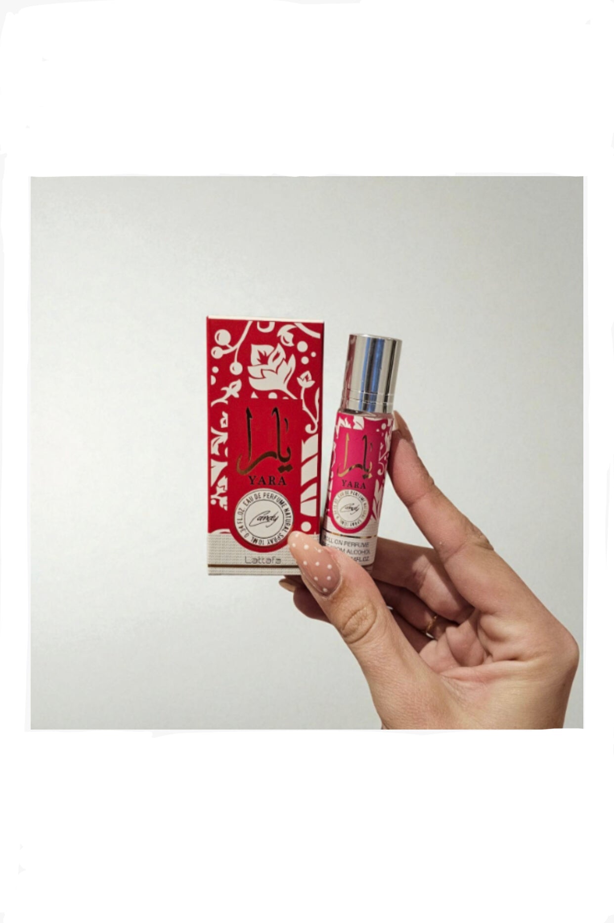 Lattafa Yara Candy Roll-On Perfume Oil for Women, 10ml (0.34 Oz) Travel Size