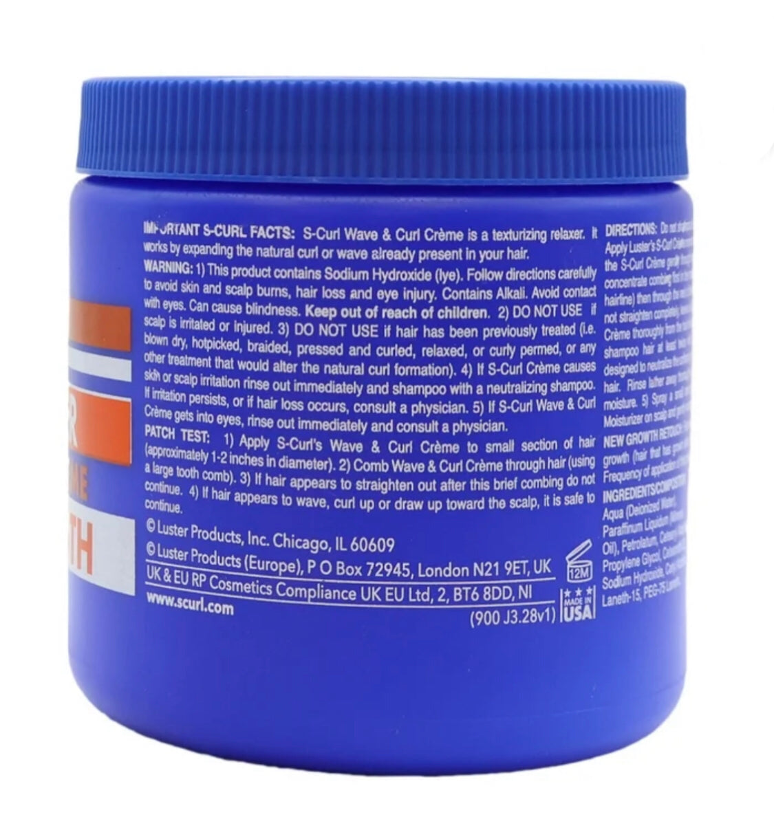 S-CURL TEXTURIZER WAVE & CURL CREME - REGULAR STRENGTH 15oz