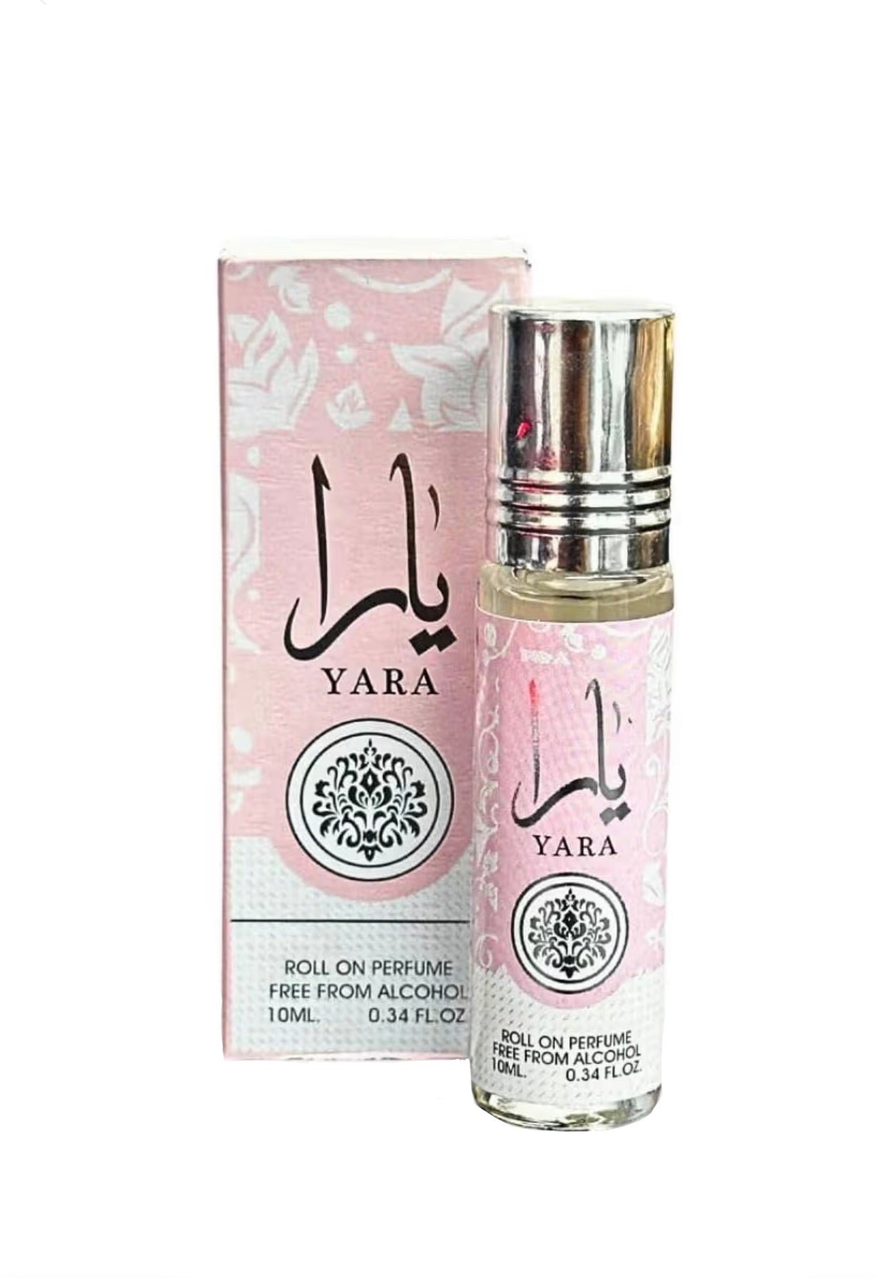 Pink Lattafa YaLattafa Yara Roll On Perfume Oil CPO 10ml (0.34 Ounce) Travel Size