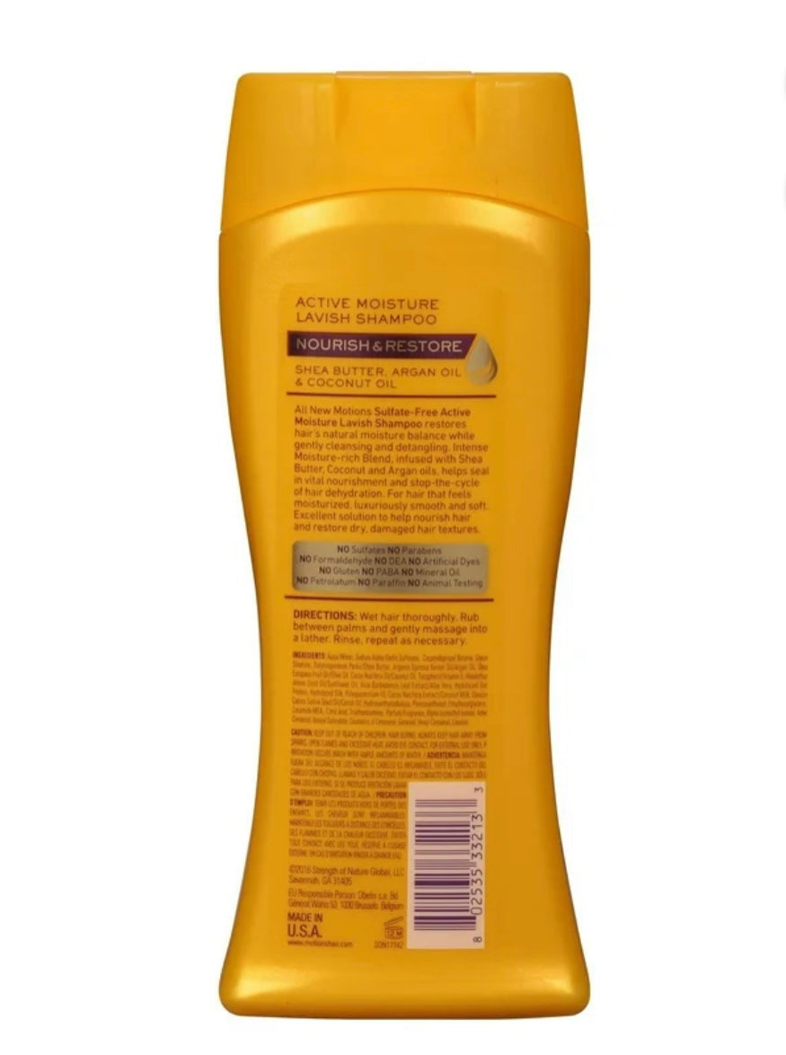Motions Nourish & Restore Active Moisture Lavish Shampoo, 13 oz