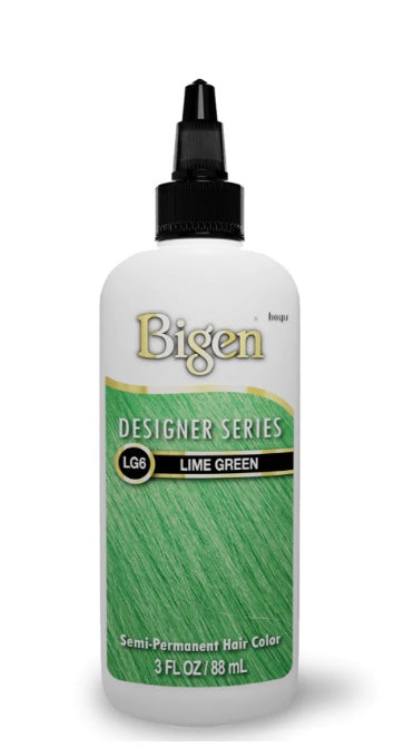 BIGEN SEMI-PERMANENT HAIR COLOR, [LG6] LIME GREEN, ALL HAIR TYPE