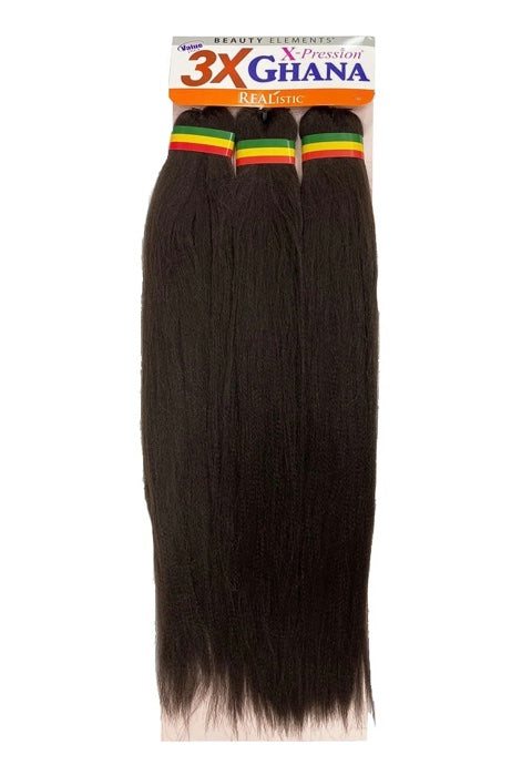 3x GHANA PRE-STRETCHED BRAID 40"