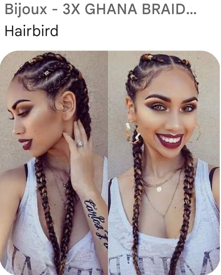 3x GHANA PRE-STRETCHED BRAID 40"