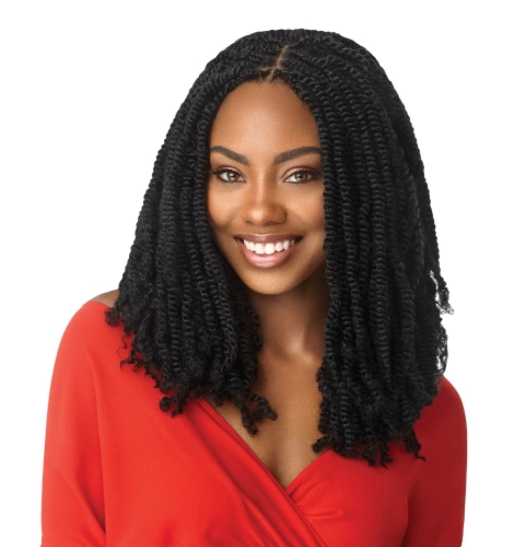 OUTRE BRAIDS CROCHET BRAIDS X-PRESSION TWISTED UP SPRING TWIST 12" COLOR #1