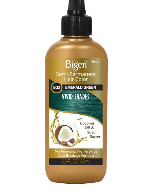 BIGEN SEMI-PERMANENT HAIR COLOR, [EG3] EMERALD GREEN, ALL HAIR TYPE
