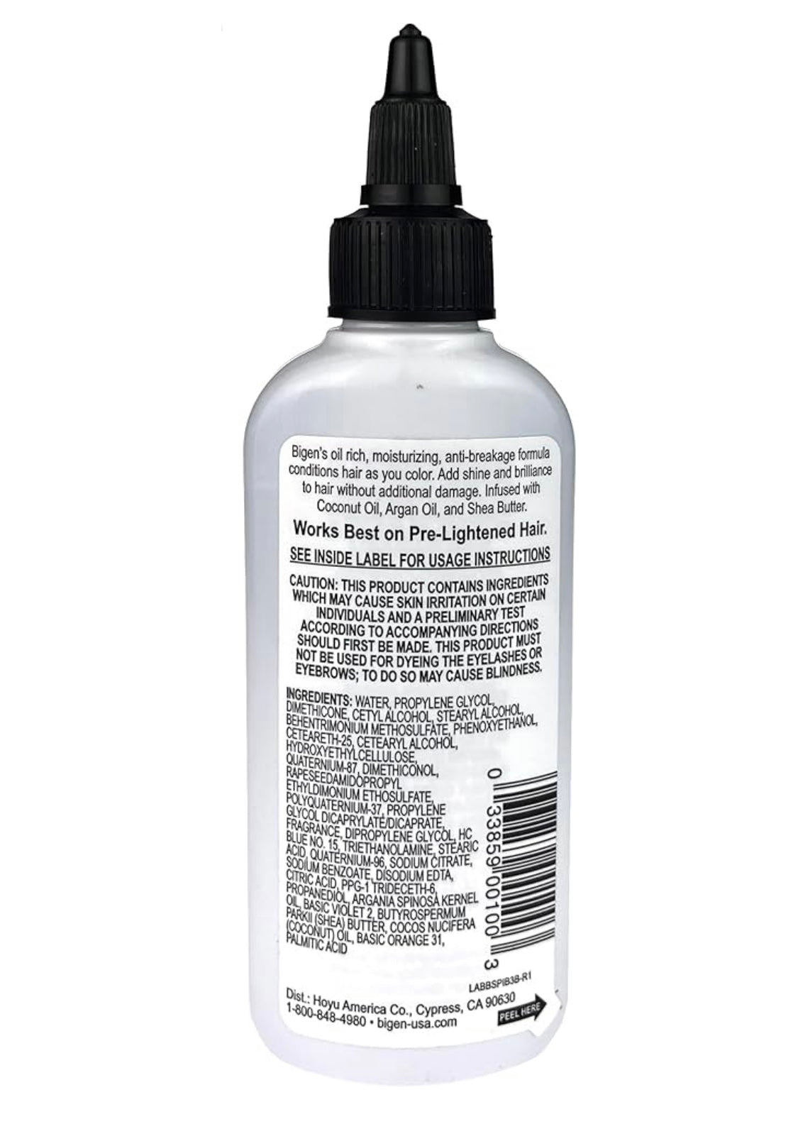 BIGEN SEMI-PERMANENT HAIR COLOR, [IB3] INDIGO BLUE, ALL HAIR TYPE