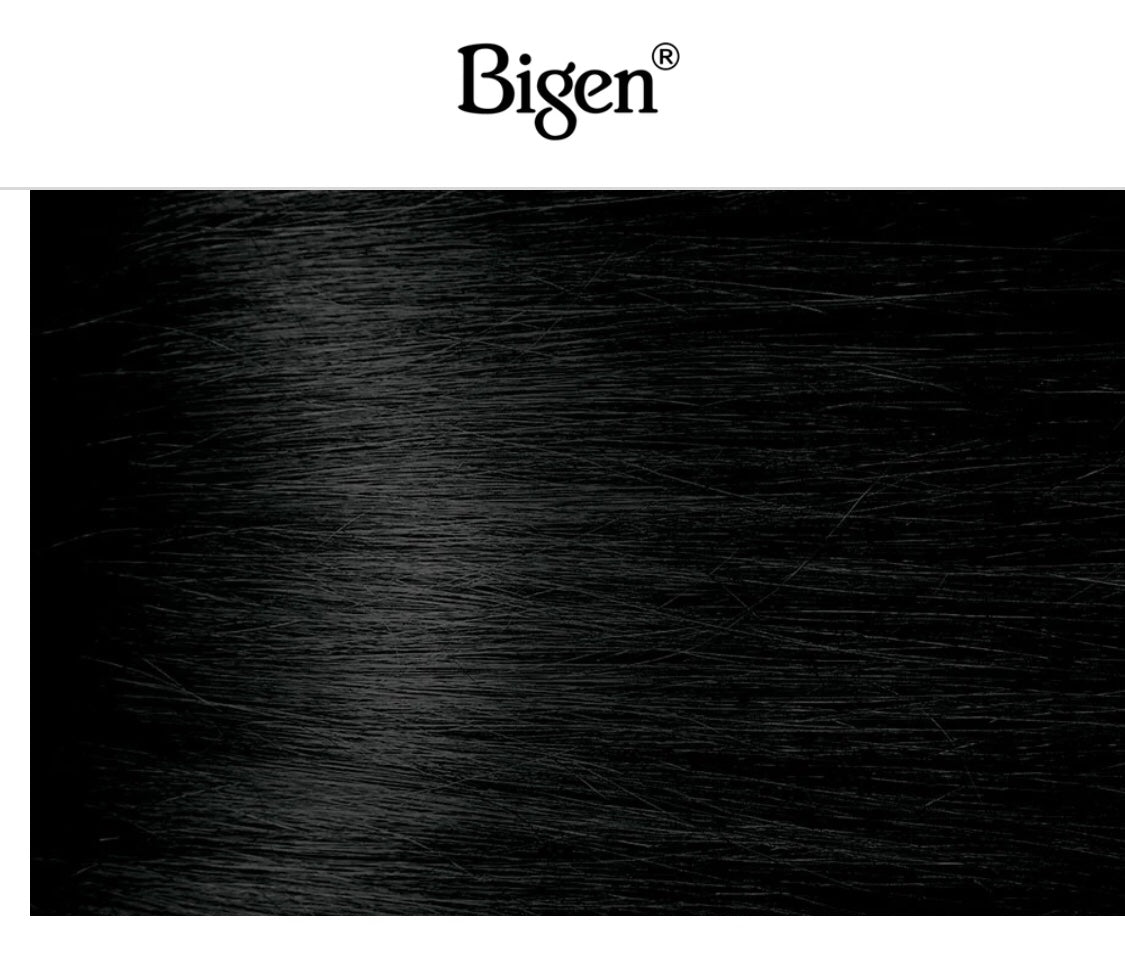 BIGEN SEMI-PERMANENT HAIR COLOR, [JB1] JET BLACK, ALL HAIR TYPE