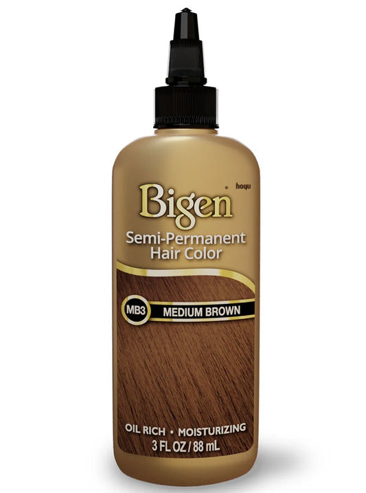 BIGEN SEMI-PERMANENT HAIR COLOR, [MB3] MEDIUM BROWN, ALL HAIR TYPE