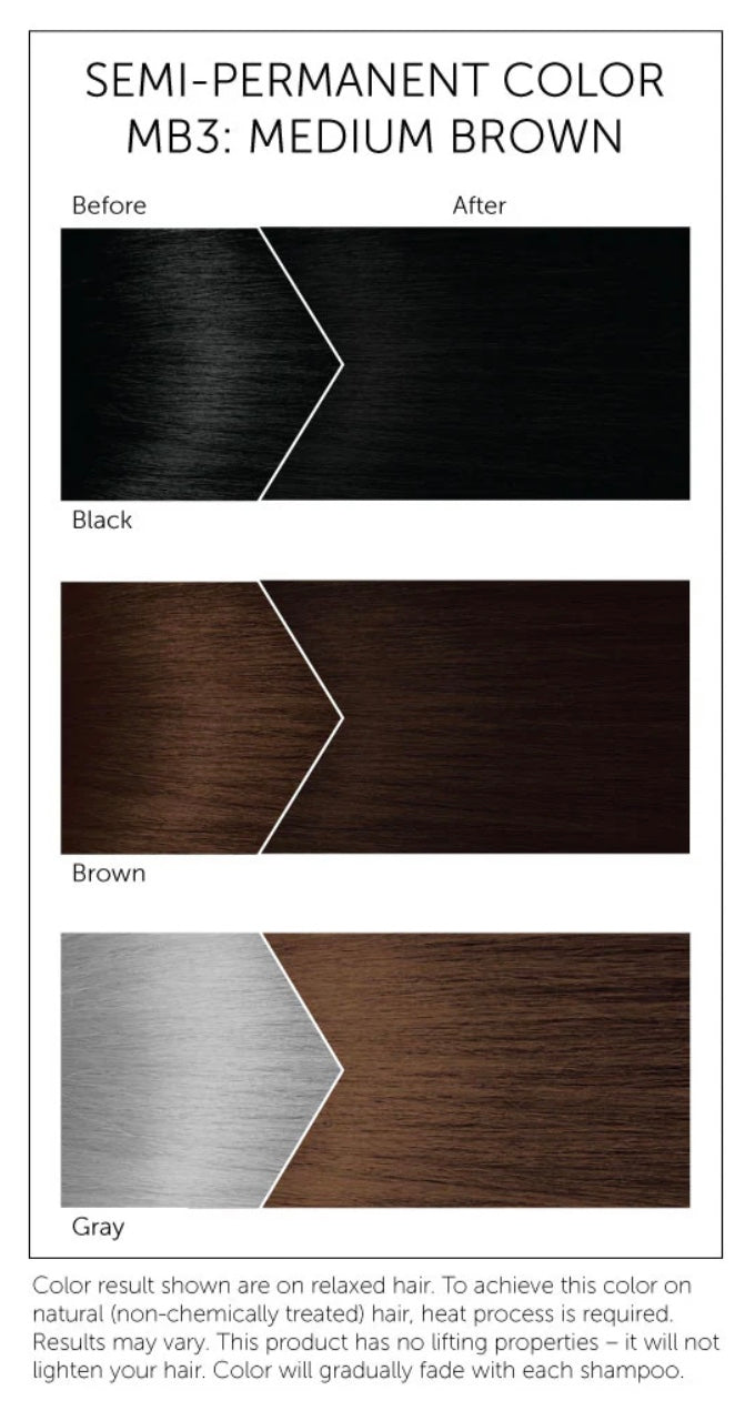 BIGEN SEMI-PERMANENT HAIR COLOR, [MB3] MEDIUM BROWN, ALL HAIR TYPE