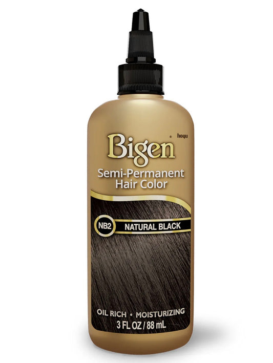 BIGEN SEMI-PERMANENT HAIR COLOR, [NB2] NATURAL BLACK, ALL HAIR TYPE