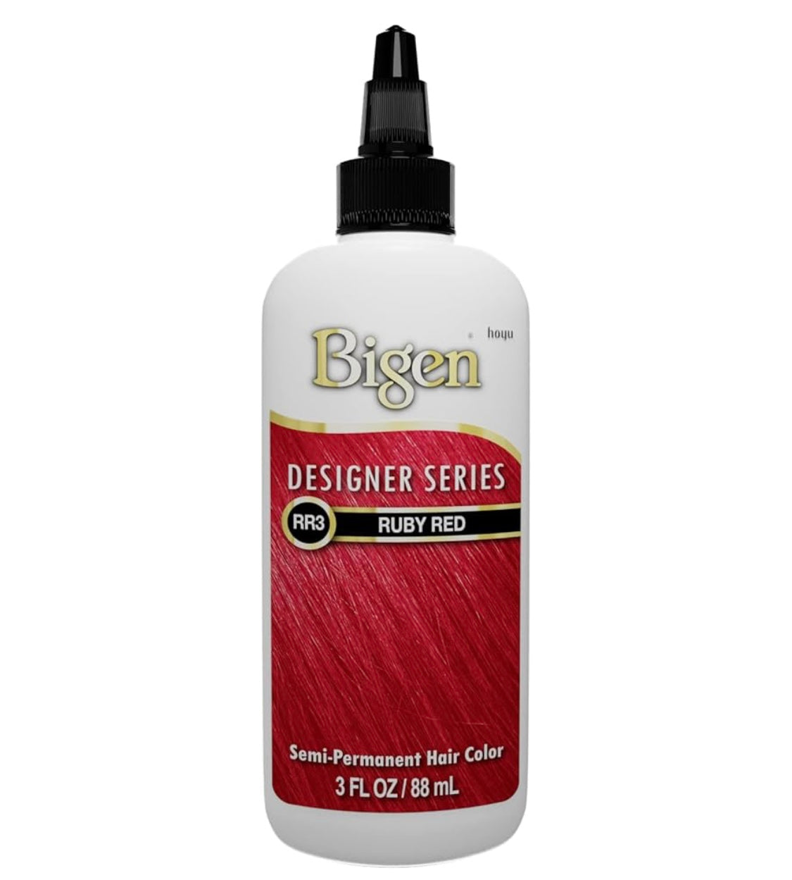 BIGEN SEMI-PERMANENT HAIR COLOR, [RR3] RUBY RED, ALL HAIR TYPE