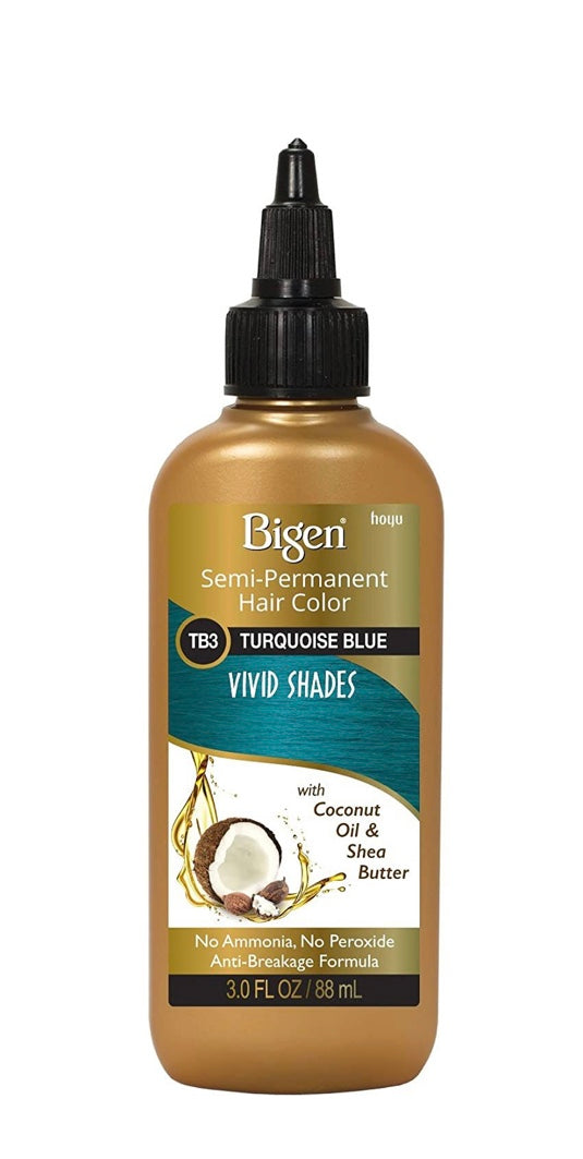 BIGEN SEMI-PERMANENT HAIR COLOR, [TB3] TURQUOISE BLUE, ALL HAIR TYPE