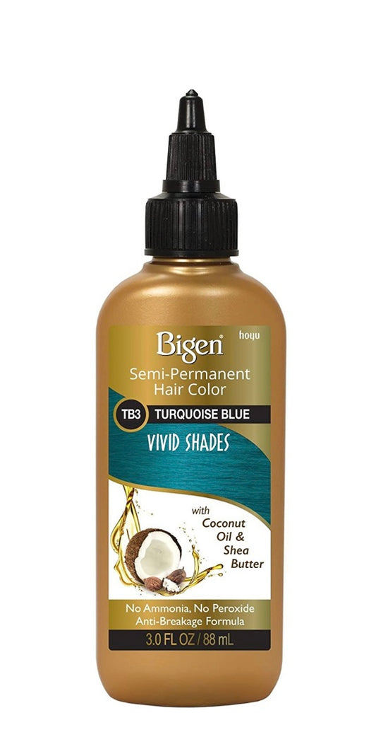 BIGEN SEMI-PERMANENT HAIR COLOR, [TB3] TURQUOISE BLUE, ALL HAIR TYPE