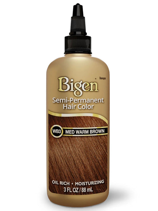 BIGEN SEMI-PERMANENT HAIR COLOR, [WB3] MEDIUM WARM BROWN, ALL HAIR TYPE