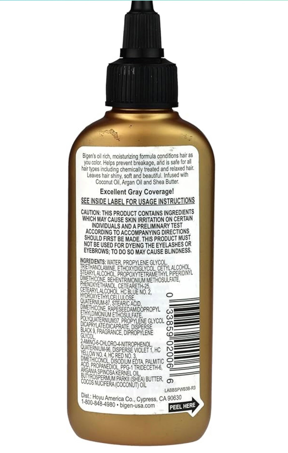 BIGEN SEMI-PERMANENT HAIR COLOR, [WB3] MEDIUM WARM BROWN, ALL HAIR TYPE