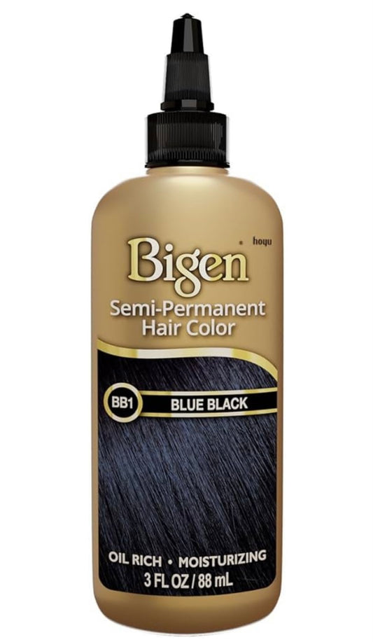 BIGEN SEMI-PERMANENT HAIR COLOR, [BB1| BLUE BLACK, ALL TYPE HAIR