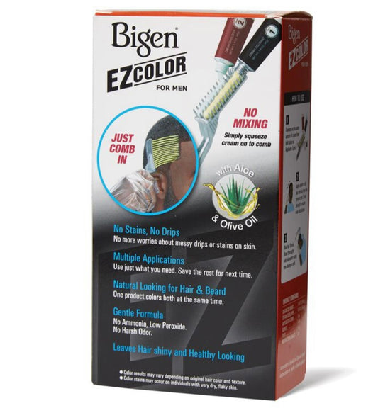 Bigen EZ PERMANENT HAIR COLOR, [M1] JET BLACK, ALL HAIR TYPE